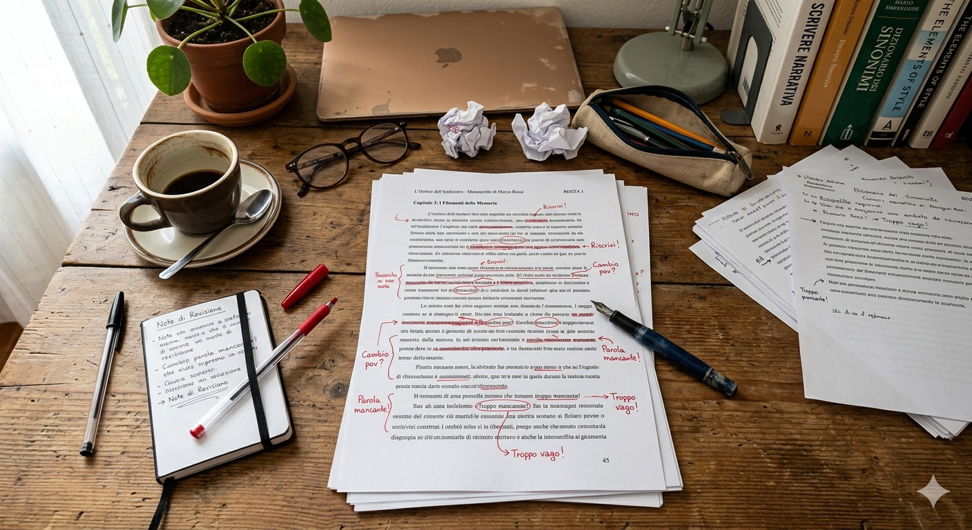 Cosa analizzerai del tuo manoscritto?
