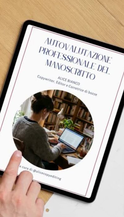Scarica la scheda professionale di autovalutazione del proprio manoscritto
